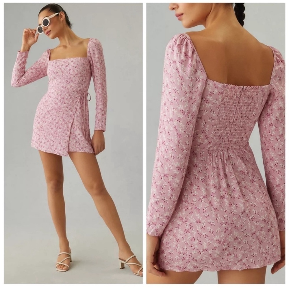 New Reformation Rosalie Wrap Dress‎ in Lilac Size 0